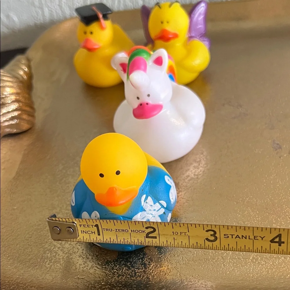 #1411: 5 Set of Colorful Rubber Ducks Collection